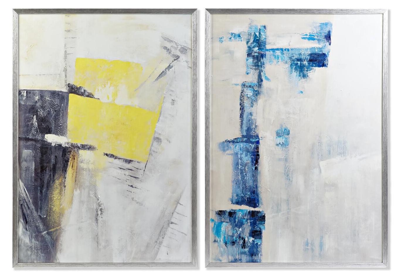 Gerahmtes Bild 70x3x100 cm, abstrakt, 2 Varianten
