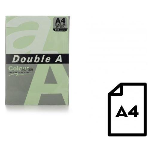 Double A Farbiges Papier, 80 g, A4, 500 Blatt, Lagune (A4, 500 Blätter, 80 g/m²) (DA-Lagoon)