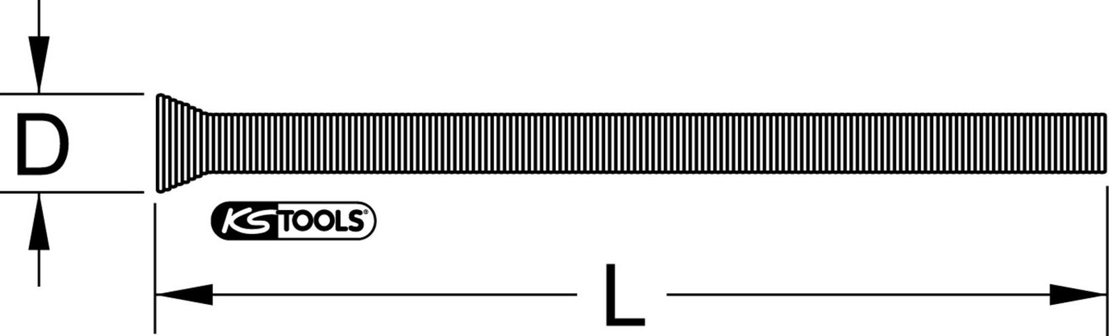 KS Tools Buigapparaat voor buizen model 203.0012, 290 mm, koper