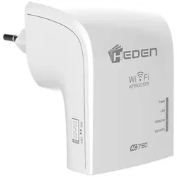 Helden Répéteur WiFi HEDEN AC750 Dual Band 2.4Ghz / 5GHz, 2 Ports RJ45, Blanc, Router, Weiss