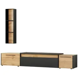 Wohnwand   ¦ holzfarben ¦ Maße (cm): B: 250 H: 191 T: 50.0