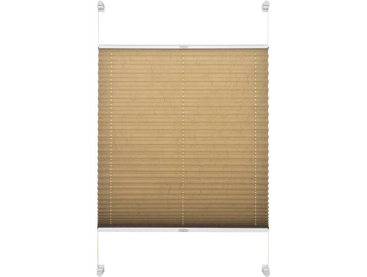 Plissee Schöner Wohnen, ohne Bohren, Klemmträger, Lichtschutz Gr. 6, beige (cream, weiß), B:100cm H:140cm, Obermaterial: 95% Polyester, 5% Metall, SCHÖNER WOHNEN-KOLLEKTION, Plissees, Plissee, mit Klemmträger