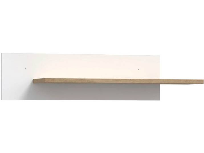 Wandregal FORTE Wandboard , weiss (artisan eiche, weiß), B:101cm H:23,6cm T:21,9cm, Holzwerkstoff, Regale, Wandregal, vielseitig einsetzbar, einfache Montage