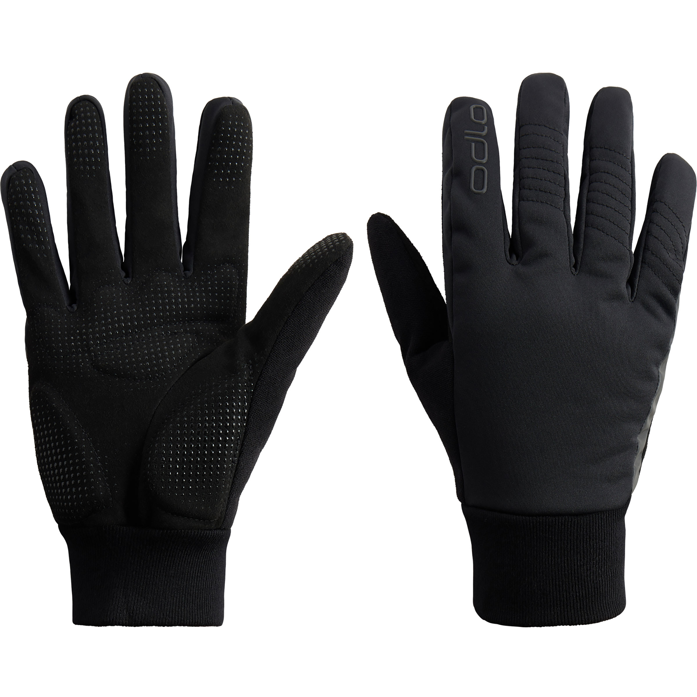 Odlo Cycling Warm Fingerhandschuhe schwarz Größe S Mountainbike | Gravel Wasserabweisend Wasserabweisend