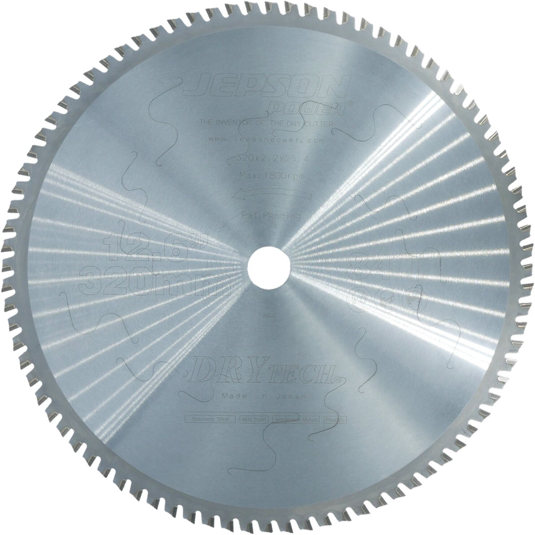 Jepson Drytech® HM-Sägeblatt Durchmesser 320 mm / 84Z für Stahl ; Jepson Power (608276)