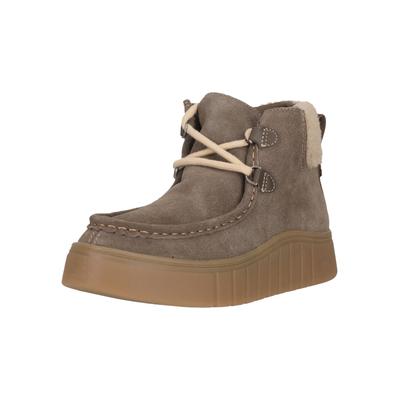 Stiefel CLARKS "Mykah Izzy", Damen, Gr. 36, braun, Schuhe Stiefel, mit Profilsohle und Flexkerben