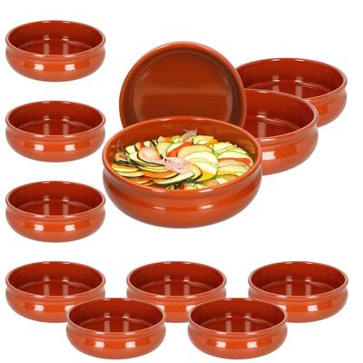 12er Set Cazuela Tonschale Berlin bauchig 24cm - 99513
