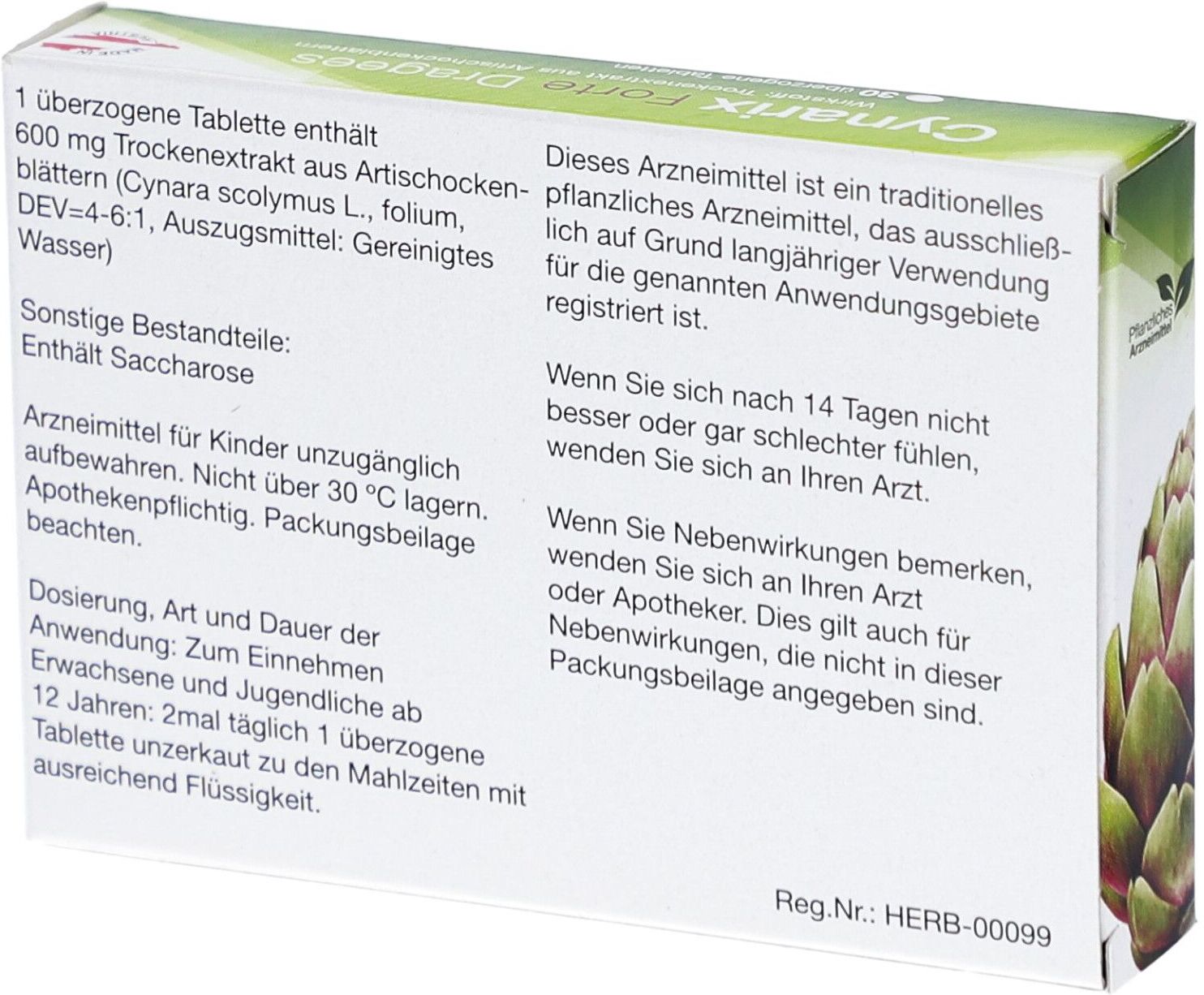 Cynarix Forte Dragees 30 St 30 St Dragees
