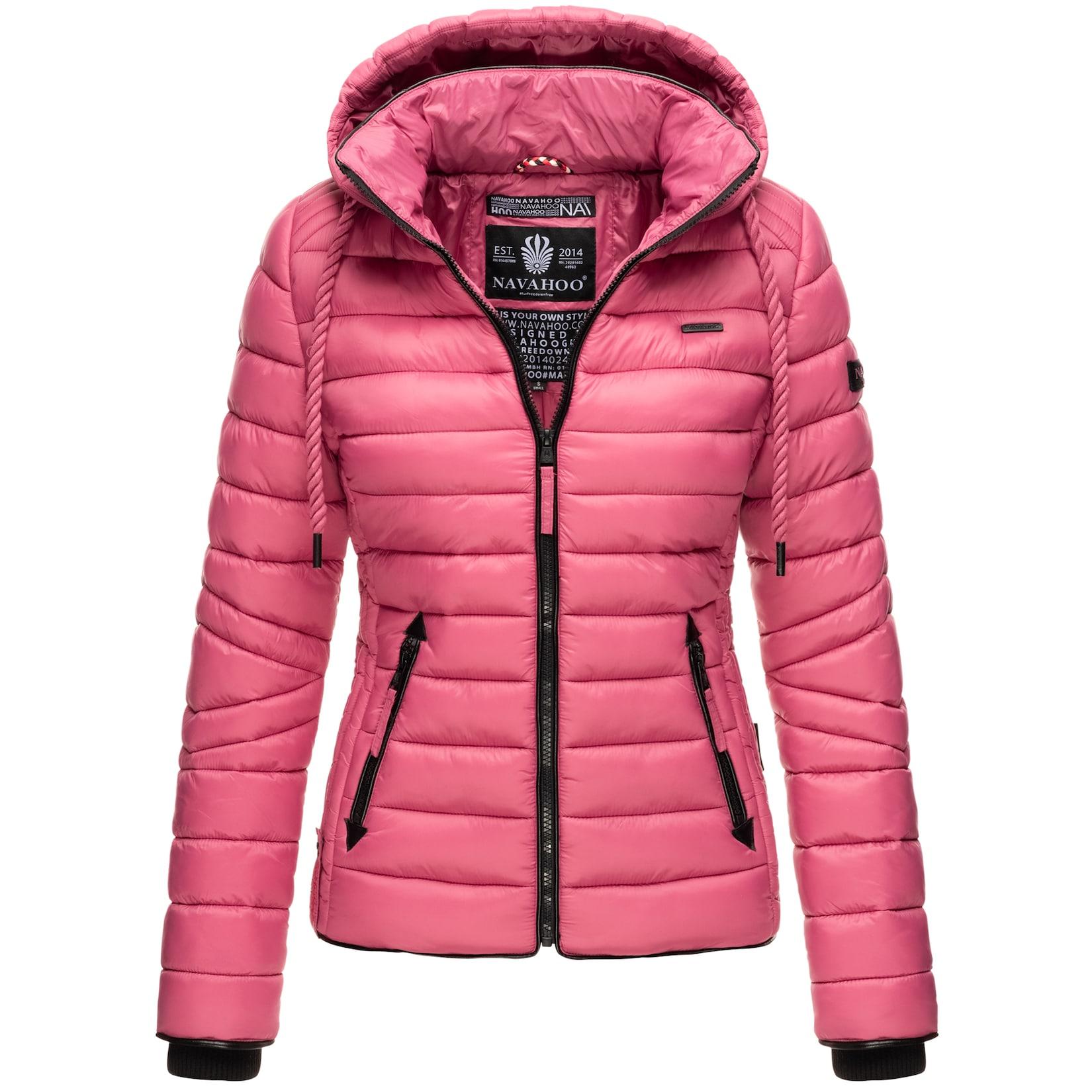 NAVAHOO Damen Steppjacke leichte Übergangsjacke mit Kapuze Lulana