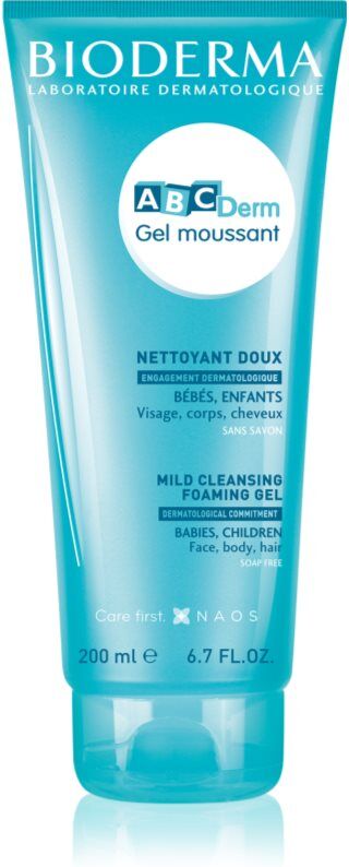 Bioderma ABC Derm Mild Cleansing Foaming Gel Brusegel til børn 200 ml