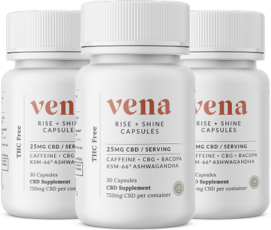 Vena CBD Rise + Shine CBD Capsules