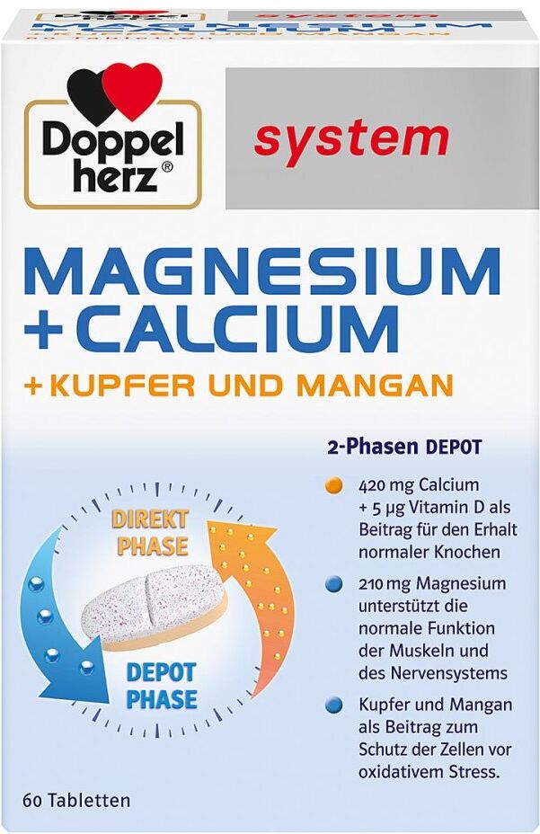 Doppelherz system Magnesium + Calcium 60stk