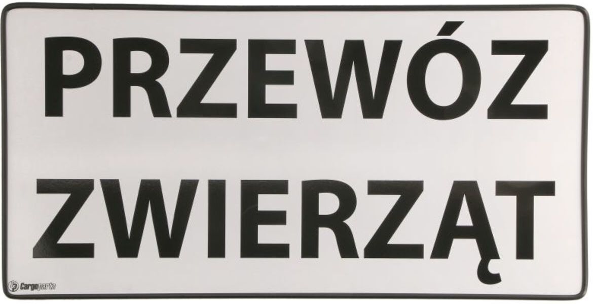 Warn-/Informationstafel CARGOPARTS T061