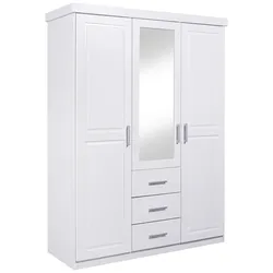 Drehtürenschrank Geraldo Weiß