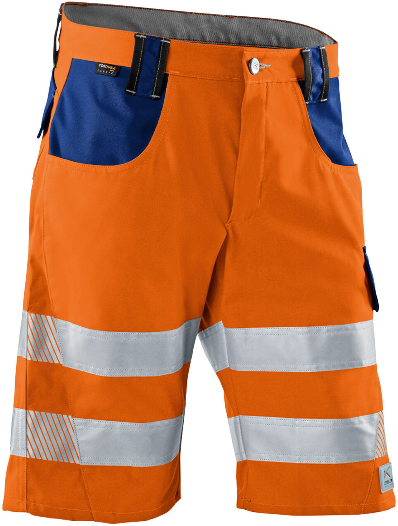 Kübler PSA Reflectiq Shorts 2307 warnorange/kbl.blau 44 ; Kübler Workwear (2307 8340-3746-44)