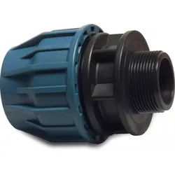Jason Kupplung PP 32 mm x 3/4 Klemm x Außengewinde 16bar Schwarz/Blau