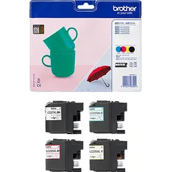 BROTHER LC-227XLVALBP Tintenpatrone Schwarz, Cyan, Magenta, Gelb (LC227XLVALBP)