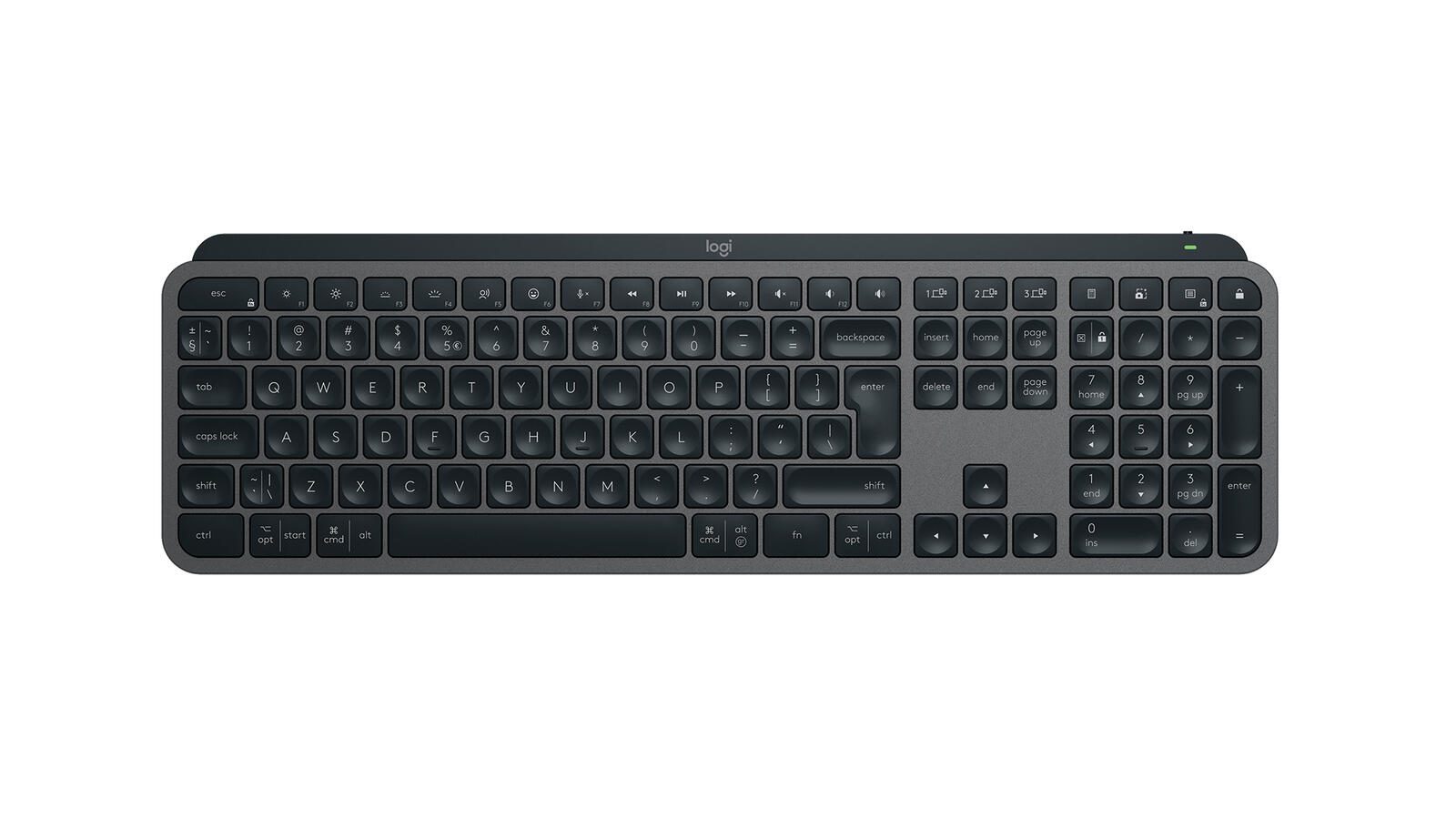 Logitech MX Keys S kabellose Tastatur QWERTY grafit 920-011587