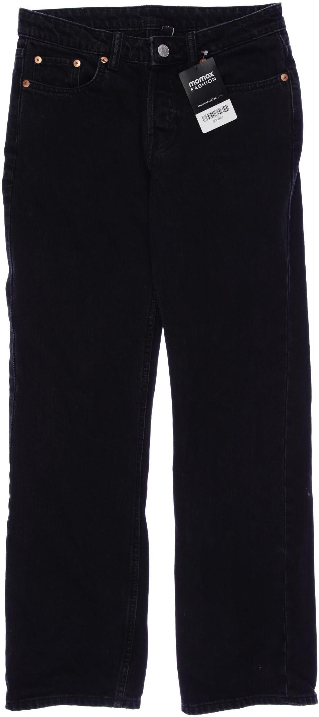 Weekday Damen Jeans, Schwarz, Gr. W26, Baumwolle - Second Hand