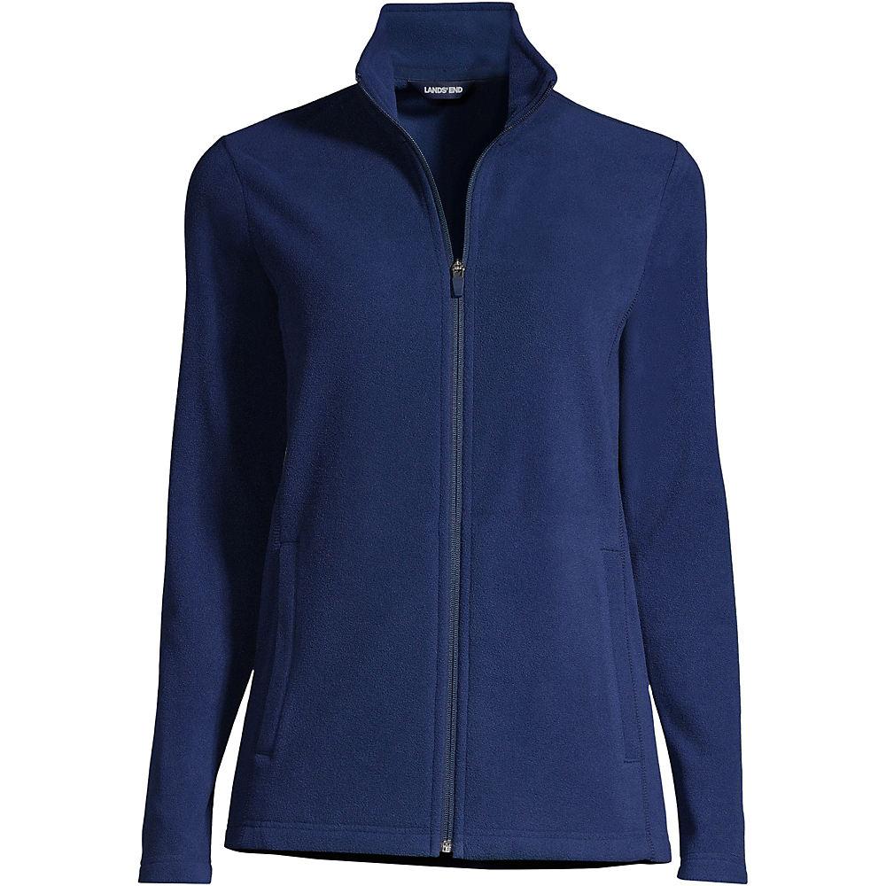 Anyweather Fleece-Jacke in Plus-Größe, Damen, size: plus, Blau, Polyester, by Lands' End