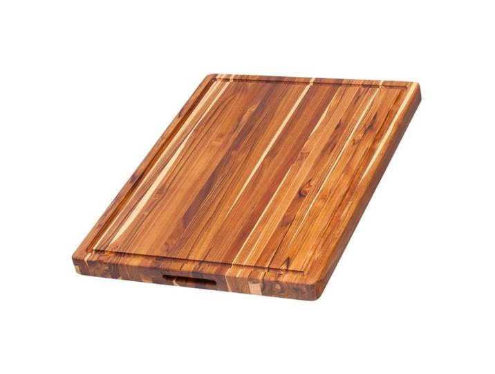Schneidebrett Teakhaus holzfarben Teakholz massiv B 61 T 46 cm - Schneidebrett