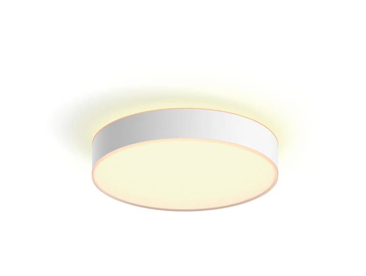 Deckenlampe Philips Hue Enrave M Kunststoff weiss Ø 38.1cm - Material: Metall, Synthetik - LED - Lichtfarbe: Warmweiss - Kaltes Tagesweiss - LED Energiesparlampen