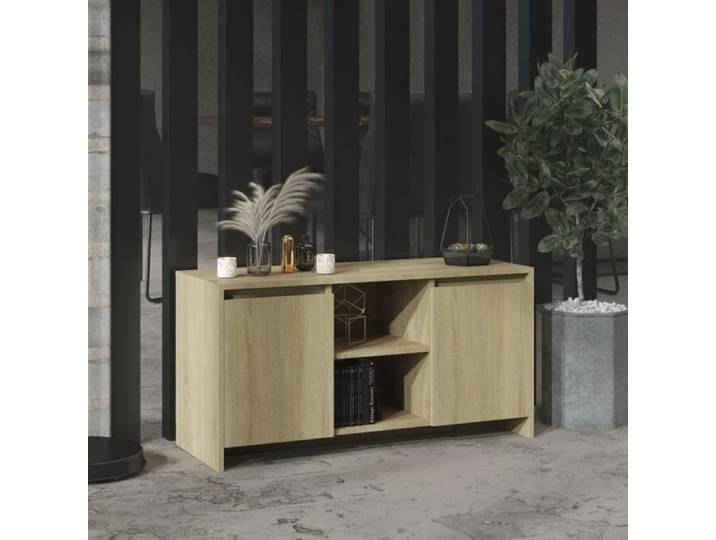 Prix bas - Meuble TV/Télévision/Hi-Fi - Chêne sonoma 102x37 5x52 5 cm Bois d'ingénierie （741657114243)