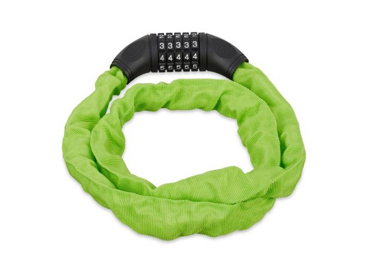 Relaxdays 2x Chaînes antivol vélo à code vertes