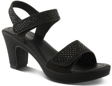 Women's Shine Slingback Sandal by Patrizia by Spring Step in Black (Size 39 M)