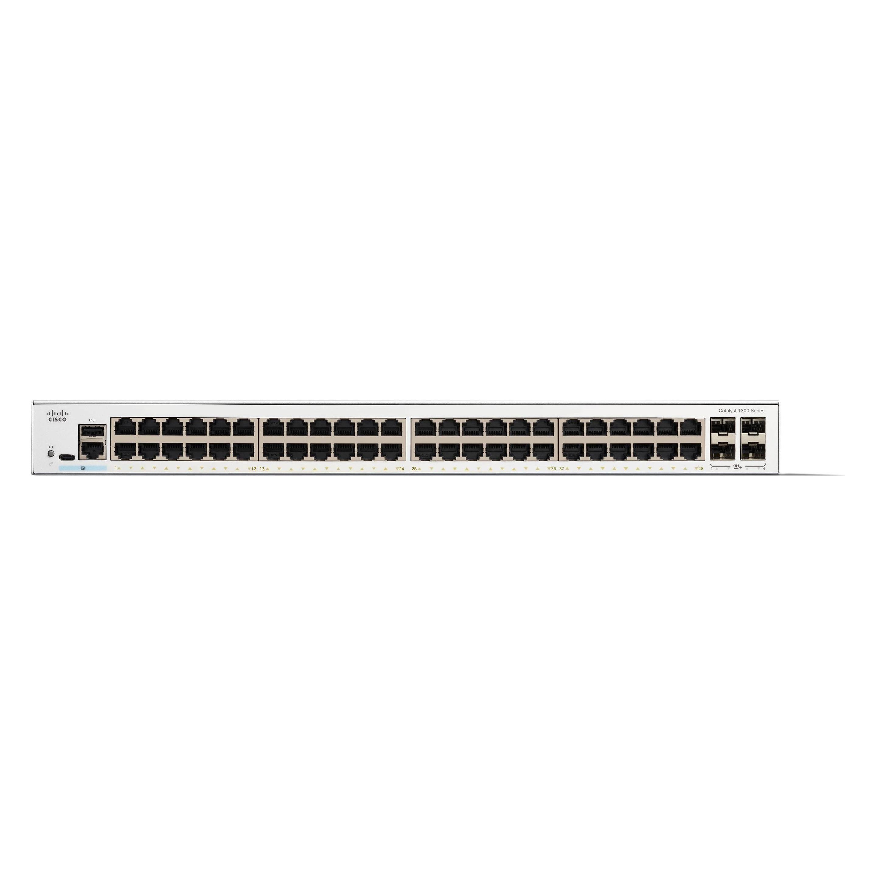 Cisco Catalyst switch C1300-48T-4X (48xGbE,4xSFP+,fanless) - REFRESH (48 Ports) (C1300-48T-4X-RF)