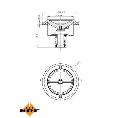 NRF Thermostat, Kühlmittel 725017 für Volvo RENAULT TRUCKS