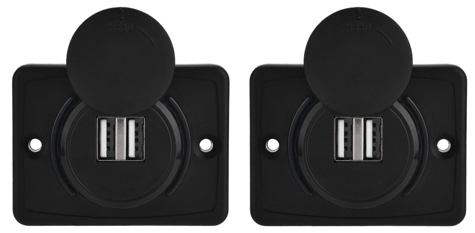 Dripio Autolader met dubbele USB-poort, 3.1A, 12V, zwart