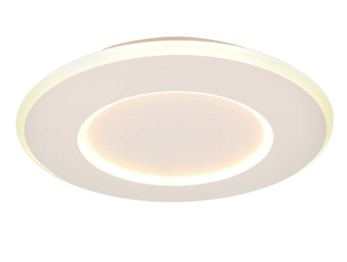 Plafonnier plastique rond blanc 39.6 cm