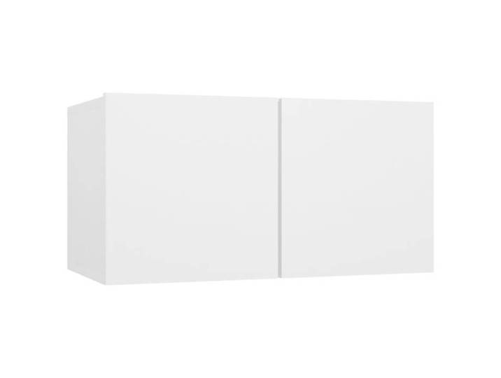SALE Janvier  MODERNE Armoires TV - MGH - Meubles TV suspendus 2 pcs - Pour salon - Blanc 60x30x30 cm TT4237