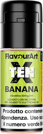 Flavourart Banana Tenx Nic Salts Liquido Pronto 10ml
