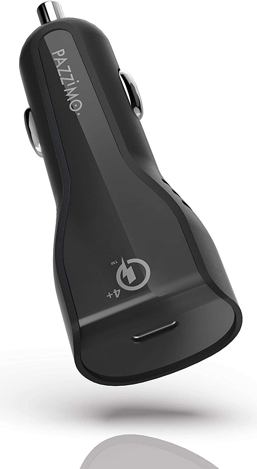 Pazzimo USB-C autolader met Qualcomm Quick Charge 4+, zwart