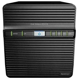 Synology DS410, NAS DiskStation für 4 Festplatten, ohne HD, NAS, Schwarz