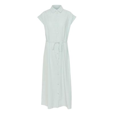 Midikleid SAINT TROPEZ "Damen Kleid KiraSZ", Damen, Gr. XL, N-Gr, blau (reef waters), Obermaterial: 100% Baumwolle CO., Kleider Midikleid