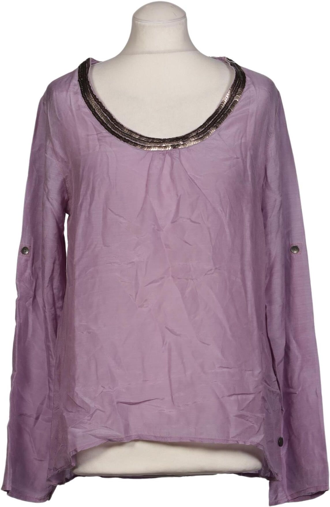 Timezone Damen Bluse, Lila, Gr. S, Baumwolle / Seide - Second Hand