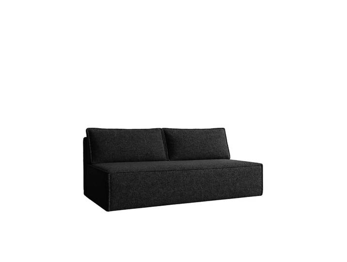Kaiser Möbel Schlafsofa Mit Bettkasten DUO Stoff Verita Schwarz, Kunststoff, Füllung: Komfortschaum,Komfortschaum, Rechteckig, 198x89x90 cm, Babymöbel & Kindermöbel, Kinderzimmer & Jugendzimmer, Schlafsofas
