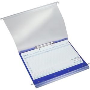 BOI Hängemappen 9109-00013-B, click 2, A4, blau, mit 14 mm 2-Ringmechanik, Kunststoff, 1 Stück