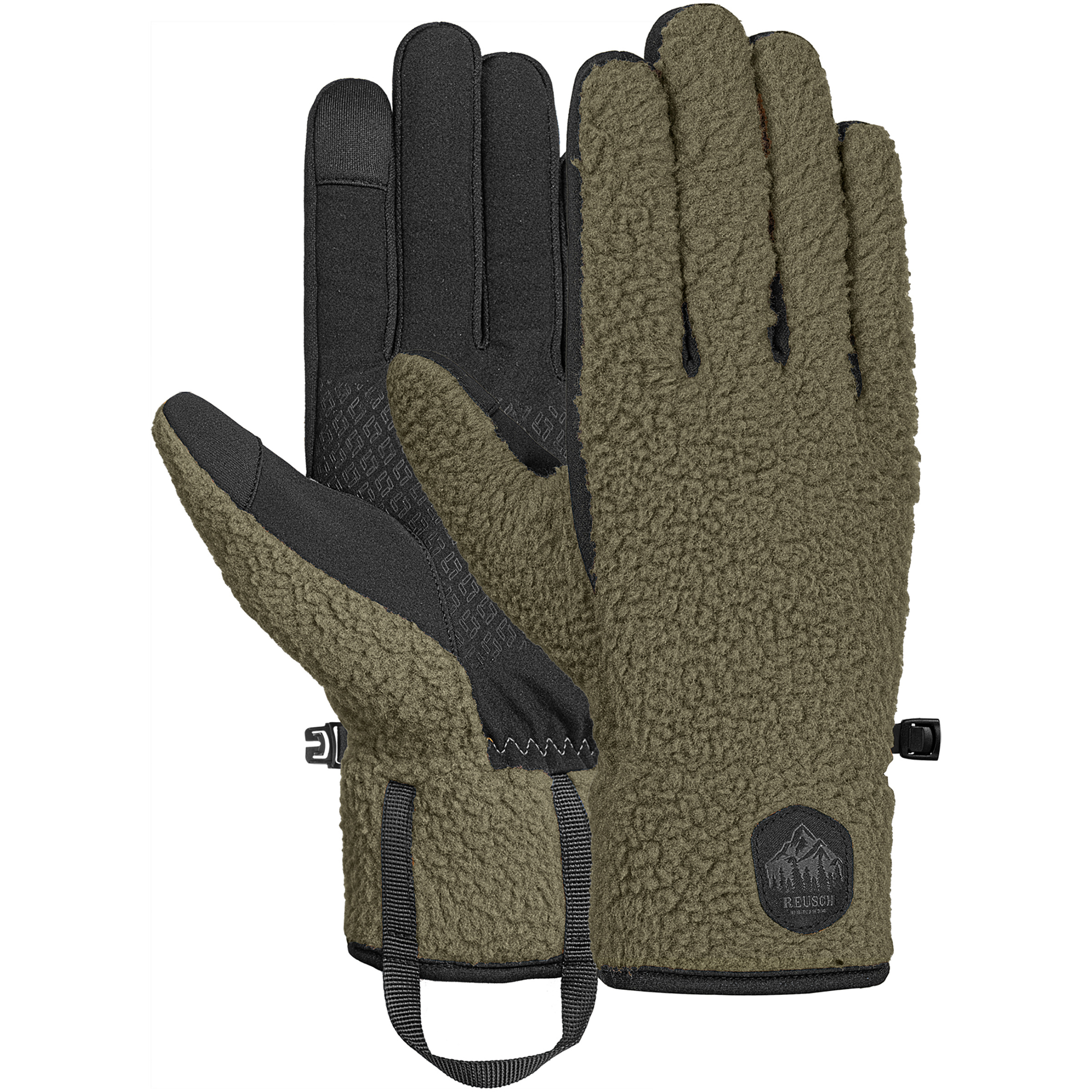 Reusch Comfleece Touch-Tec Fingerhandschuhe oliv Größe 8 Lifestyle Isolierend
