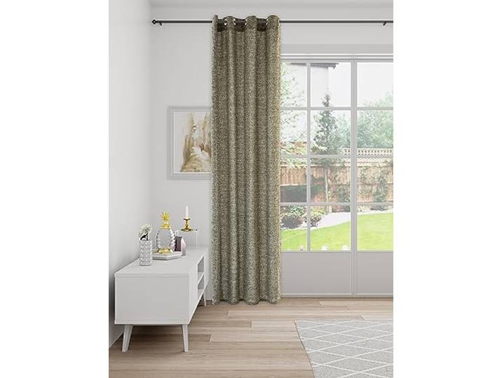 Ösenschal Blickdicht Crashoptik modern schwarz weiß Vorhang