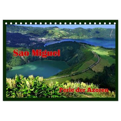 Sao Miguel - Perle der Azoren (Tischkalender 2027 DIN A5 quer), CALVENDO Monatskalender