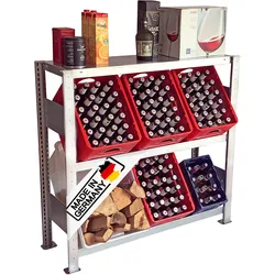 Kastenregal 100×100 cm – mit Fachboden, Grundregal