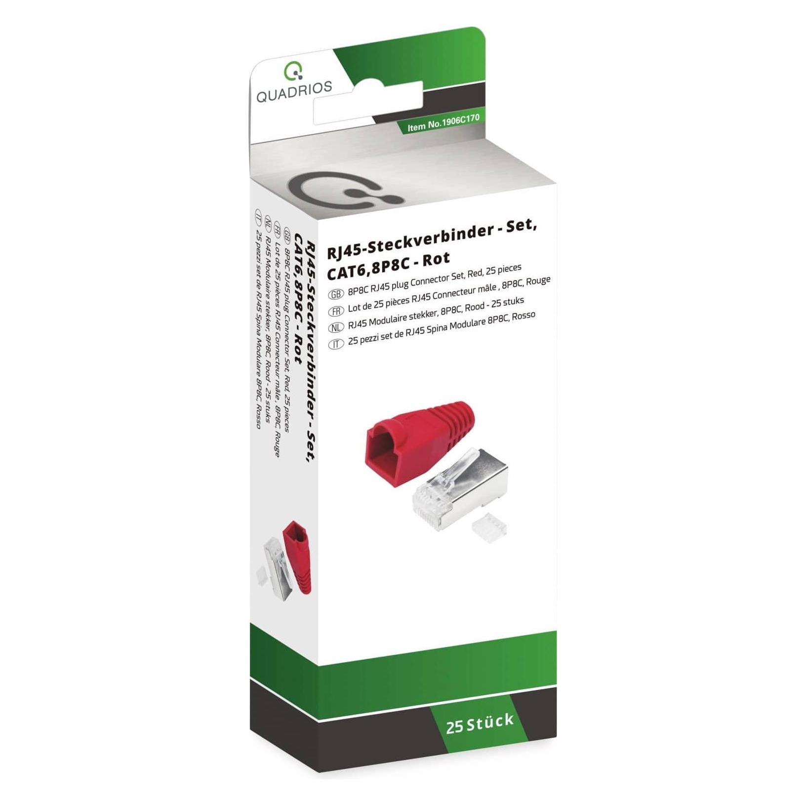 Quadrios RJ 45 Steckverbinder Set 6 (1906C170)