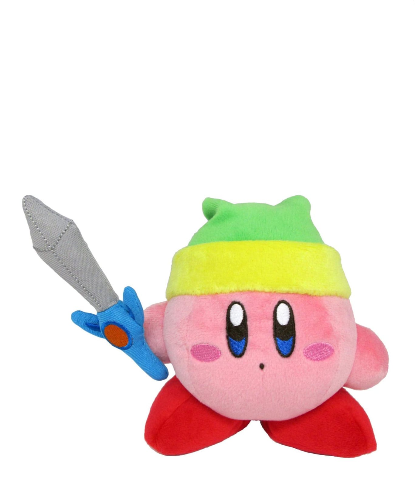 Sanei Kirby pluche figuur met zwaard, 12 cm