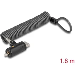 Navilock Sicherungsspiralkabel,USB Typ-A Buchse, Schlüssel