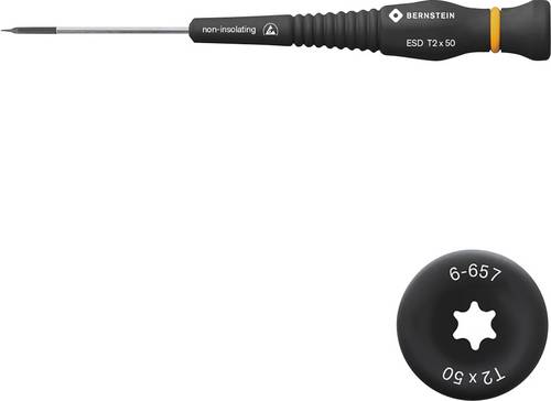 Bernstein Tools for Electronics Elektronik- u. Feinmechanik Torx-Schraubendreher Größe (Schraubendreher) T 2 Klingenlänge: 50mm