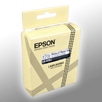 Epson Schriftband LK-4TBJ schwarz auf matt transparent 12mm x 9m